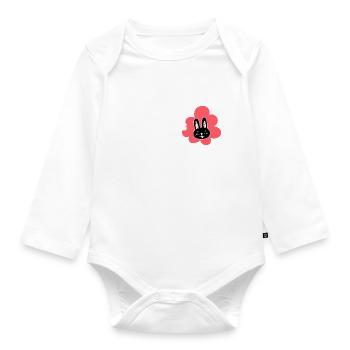 Petit cœur. Bébé. - Body Bébé bio manches longues - blanc - Devant