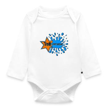 Tollpatsch 2.0 - Baby Bio-Langarm-Body - Weiß - Vorne