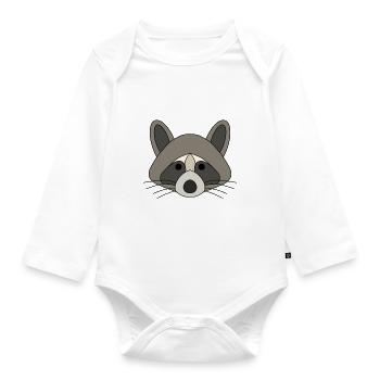 Raton laveur - Body Bébé bio manches longues - blanc - Devant