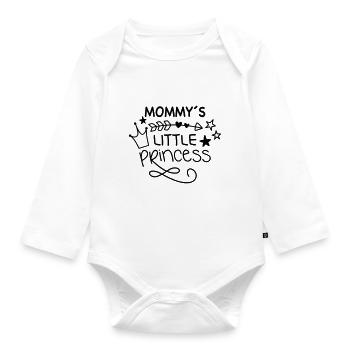 Mommy's little princess - Organic Longsleeve Baby Bodysuit - white - Front