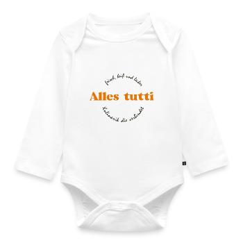 Alles Tutti Fashion Brand - Baby Bio-Langarm-Body - Weiß - Vorne