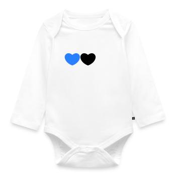 Coeur d’Estonie - Body Bébé bio manches longues - blanc - Devant