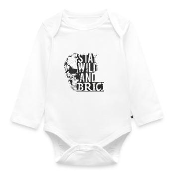 Crâne1 - Body Bébé bio manches longues - blanc - Devant