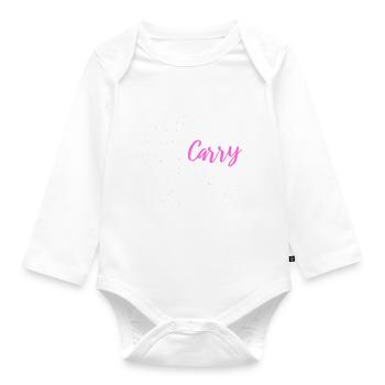 Licensed To Carry Friseur - Baby Bio-Langarm-Body - Weiß - Vorne