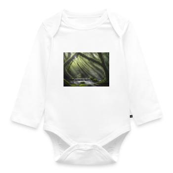 Fairytale place - Organic Longsleeve Baby Bodysuit - white - Front