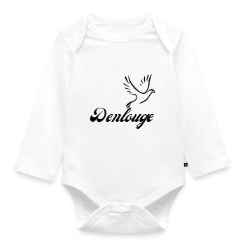Denlouge - Organic Longsleeve Baby Bodysuit - white - Front