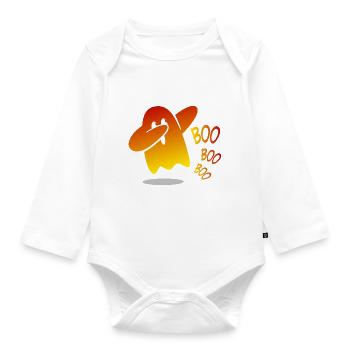 Danse Boo - Body Bébé bio manches longues - blanc - Devant