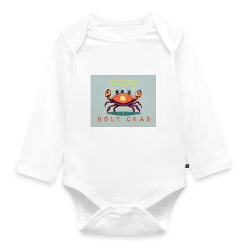 Holy crab - Body Bébé bio manches longues - blanc - Devant