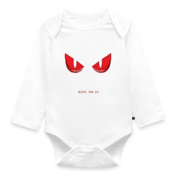 EYES - Organic Longsleeve Baby Bodysuit - white - Front