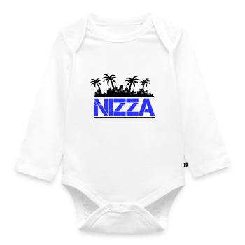 Nice - Organic Longsleeve Baby Bodysuit - white - Front