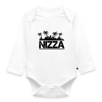 Nice - Organic Longsleeve Baby Bodysuit - white - Front