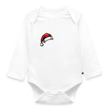 54 Nombre Noël - Body Bébé bio manches longues - blanc - Devant