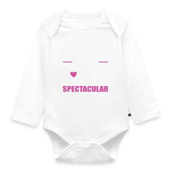 Lustige Optometrie Linsenhersteller - Baby Bio-Langarm-Body - Weiß - Vorne
