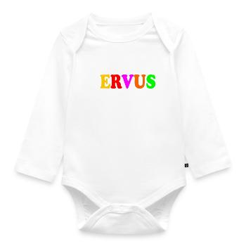 servus - Baby Bio-Langarm-Body - Weiß - Vorne