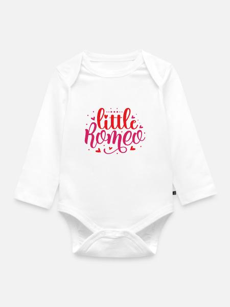 Little romeo - Baby Bio-Langarm-Body - Weiß
