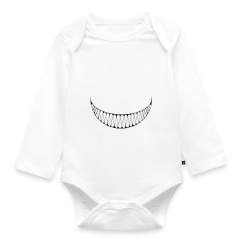 Smile - Baby Bio-Langarm-Body - Weiß - Vorne