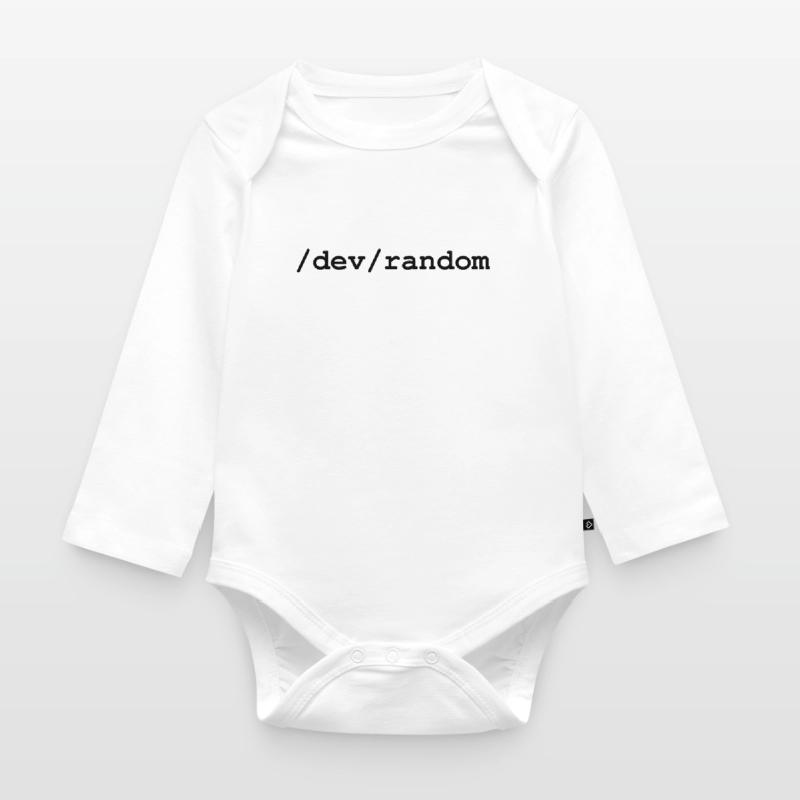 Linux random number generator - /dev/random Organic Longsleeve Baby Bodysuit