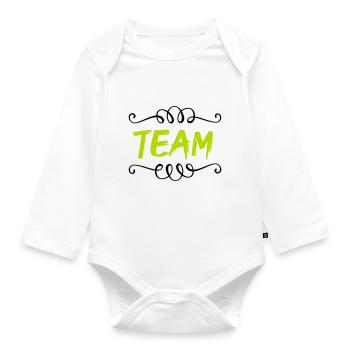 team - Baby Bio-Langarm-Body - Weiß - Vorne