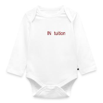 Top moderner T-Shirt Design Must have 2024 - Baby Bio-Langarm-Body - Weiß - Vorne