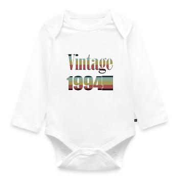 1994 Birthday 1994 Born in 1994 Birthday - Organic Longsleeve Baby Bodysuit - white - Front