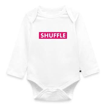 Shuffle - Baby Bio-Langarm-Body - Weiß - Vorne