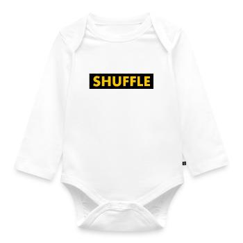 Shuffle - Baby Bio-Langarm-Body - Weiß - Vorne
