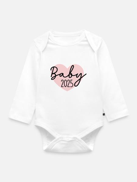 Bébé 2025 - Body Bébé bio manches longues - blanc