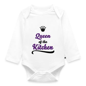 Fun gifts for women who love to cook - Organic Longsleeve Baby Bodysuit - white - Front