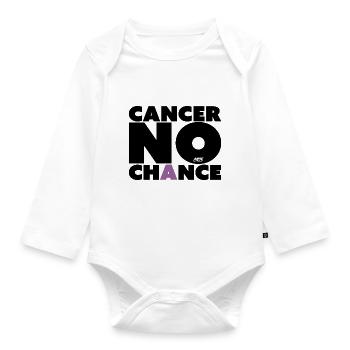 Le cancer n’a aucune chance - Body Bébé bio manches longues - blanc - Devant