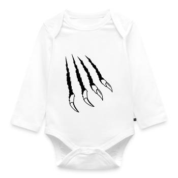 scars beast - Baby Bio-Langarm-Body - Weiß - Vorne