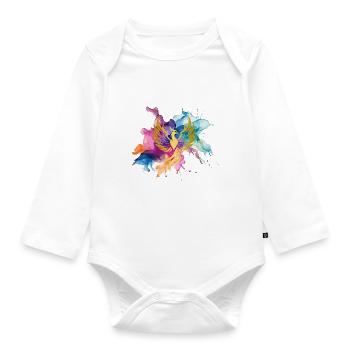 Phönix - Baby Bio-Langarm-Body - Weiß - Vorne