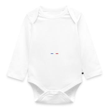 Les Baux de Provence Number 13 Bouches du Rhône - Organic Longsleeve Baby Bodysuit - white - Front