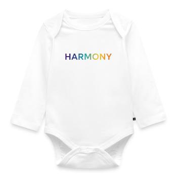 Harmony - Organic Longsleeve Baby Bodysuit - white - Front