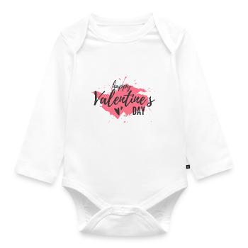 valentine - Body Bébé bio manches longues - blanc - Devant