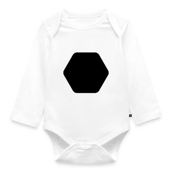CLEAN SHAPES SHAPES - Body Bébé bio manches longues - blanc - Devant