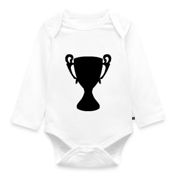 cup - Organic Longsleeve Baby Bodysuit - white - Front