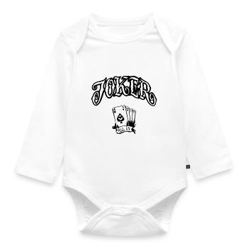 Joker Jokers All in Gift Idea - Organic Longsleeve Baby Bodysuit - white - Front