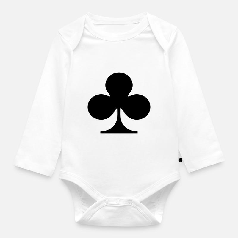 Karten - Baby Bio-Langarm-Body - Weiß