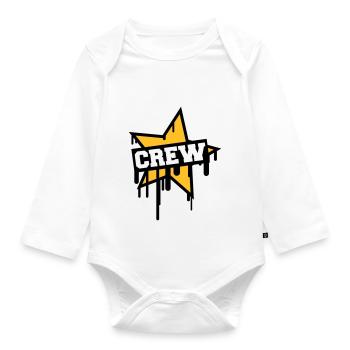 Crew - Body Bébé bio manches longues - blanc - Devant