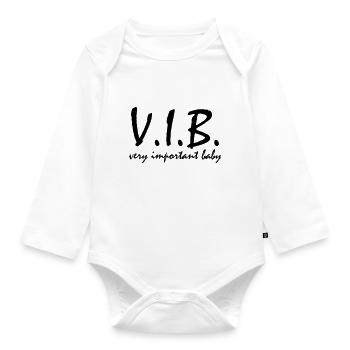 bébé vibe - Body Bébé bio manches longues - blanc - Devant