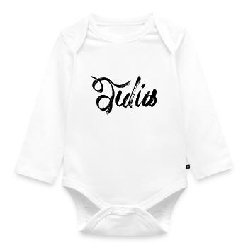 Juliet - Organic Longsleeve Baby Bodysuit - white - Front