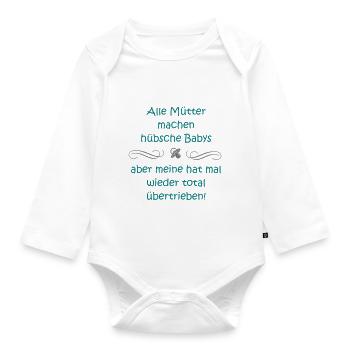 Alle Mütter - Baby Bio-Langarm-Body - Weiß - Vorne