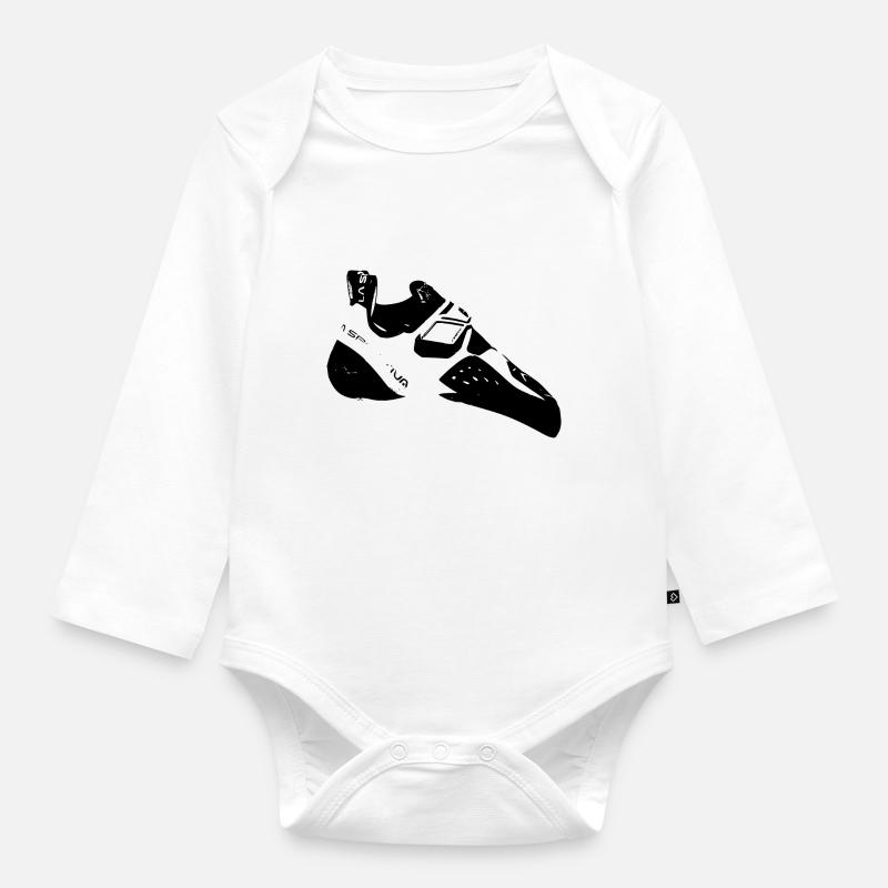 chaussure d'escalade - Body Bébé bio manches longues - blanc