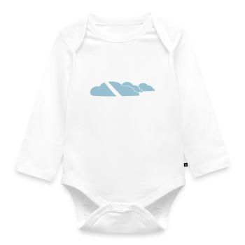 Segelflieger Spruch gleiten Pilot Geschenk - Baby Bio-Langarm-Body - Weiß - Vorne