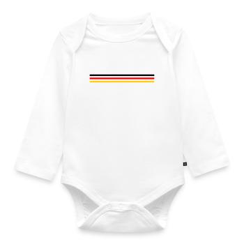 Trait Germany version 1 large - Organic Longsleeve Baby Bodysuit - white - Front