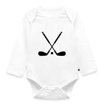 Symbole du golf - Body Bébé bio manches longues - blanc - Devant