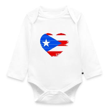 Porto Rico - Body Bébé bio manches longues - blanc - Devant