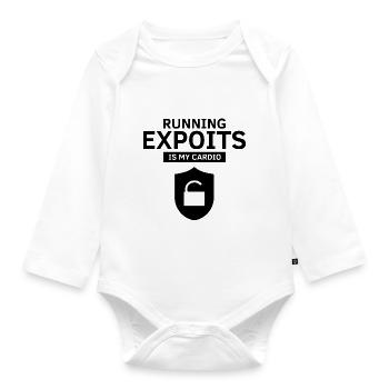 Conception de la cybersécurité pour les pirates informatiques et la cybersécurité - Body Bébé bio manches longues - blanc - Devant