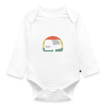 One Parcel Short Of Crazy Postman - Organic Longsleeve Baby Bodysuit - white - Front