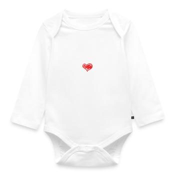 Ich liebe es zu lügen - Baby Bio-Langarm-Body - Weiß - Vorne